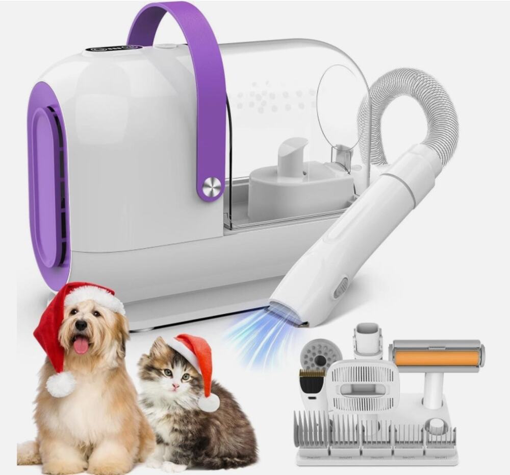 Homeika Pet Grooming Kit & Dog Hair Vacuum, 99% Pet Hair Suction, 1.5L Dust Cup
